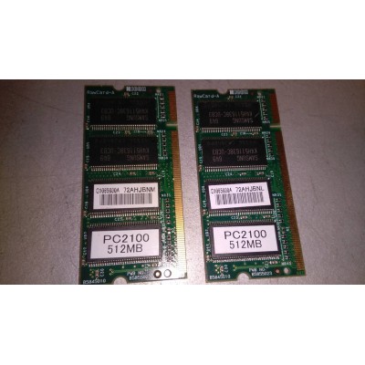 HP Compaq nc6000 ORIGINALE 2X512mb 333mhz di RAM